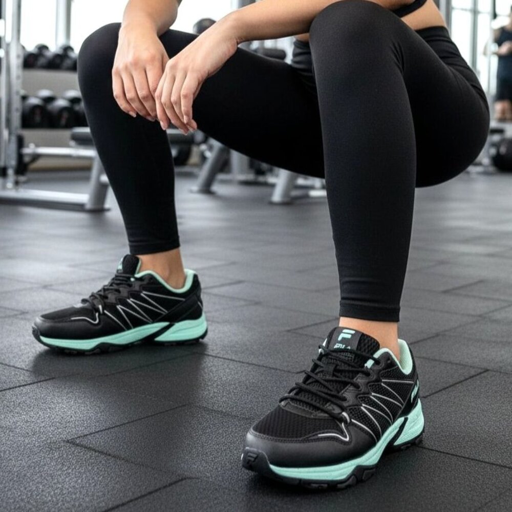 Fila 8 Sneakers Women Quadrix Activewear Colorful Athletic Trail Running Shoes